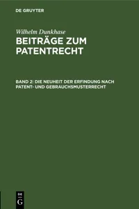 Die Neuheit der Erfindung nach Patent- und Gebrauchsmusterrecht_cover