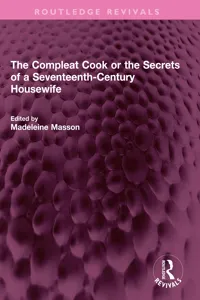 The Compleat Cook or the Secrets of a Seventeenth-Century Housewife_cover