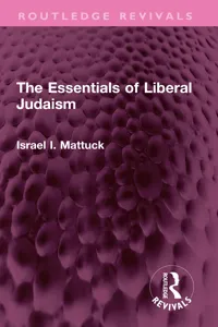 The Essentials of Liberal Judaism_cover