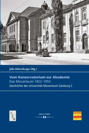 Vom Konservatorium zur Akademie: Das Mozarteum 1922–1953