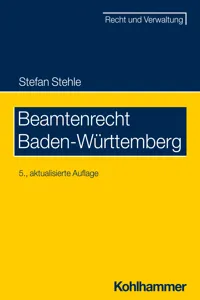 Beamtenrecht Baden-Württemberg_cover