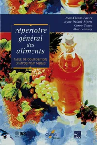 Répertoire général des aliments - Table de composition_cover