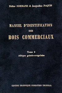 Manuel d'identification des bois commerciaux T2_cover