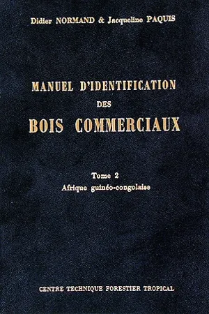 Manuel d'identification des bois commerciaux T2