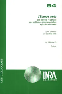 L'Europe verte_cover