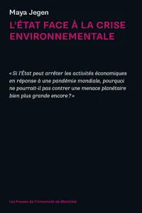 L'État face à la crise environnementale_cover