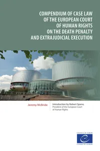 Compendium of case law of the European Court of Human Rights on the death penalty and extrajudicial execution_cover