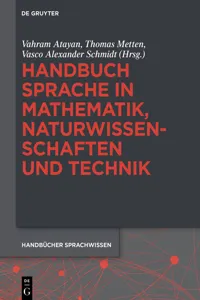 Handbuch Sprache in Mathematik, Naturwissenschaften und Technik_cover