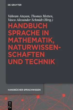 Handbuch Sprache in Mathematik, Naturwissenschaften und Technik