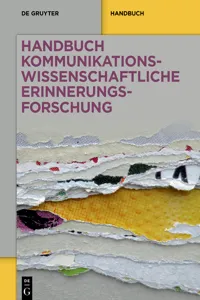 Handbuch kommunikationswissenschaftliche Erinnerungsforschung_cover