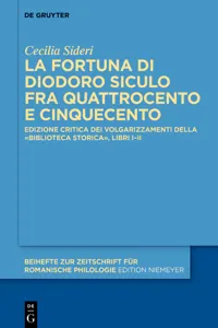 La fortuna di Diodoro Siculo fra Quattrocento e Cinquecento_cover