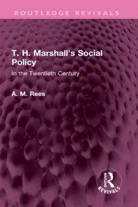 T. H. Marshall's Social Policy_cover