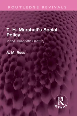 T. H. Marshall's Social Policy