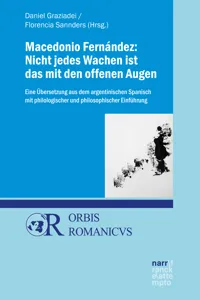 Macedonio Fernández: Nicht jedes Wachen ist das mit den offenen Augen_cover