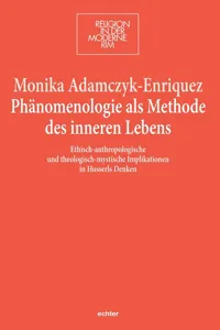 Phänomenologie als Methode des inneren Lebens_cover