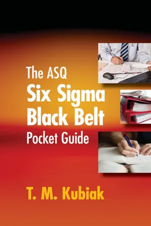 The ASQ Six Sigma Black Belt Pocket Guide