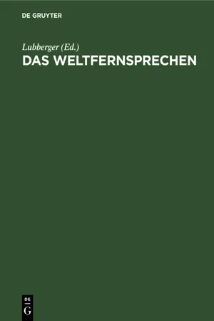 Das Weltfernsprechen