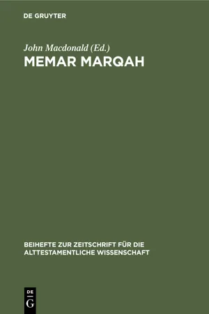 Memar Marqah