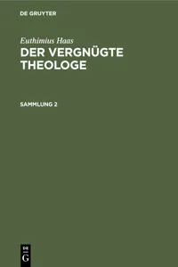 Euthimius Haas: Der vergnügte Theologe. Sammlung 2_cover