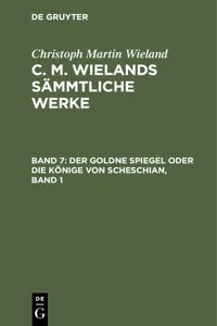 Der goldne Spiegel oder Die Könige von Scheschian, Band 1_cover