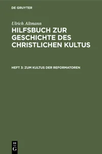 Zum Kultus der Reformatoren_cover