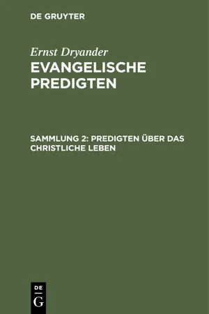 Predigten über das christliche Leben