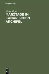 Märztage im kanarischen Archipel_cover