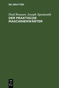 Der praktische Maschinenwärter_cover