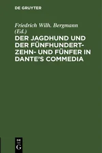 Der Jagdhund und der Fünfhundert-Zehn- und Fünfer in Dante's Commedia_cover