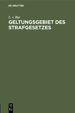 Geltungsgebiet des Strafgesetzes