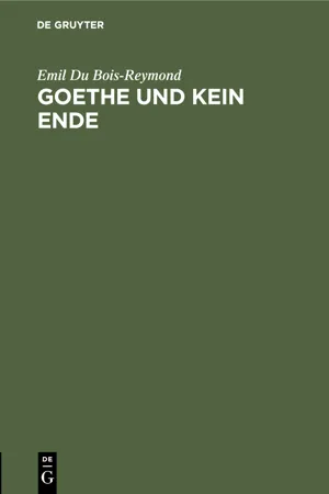 Goethe und kein Ende