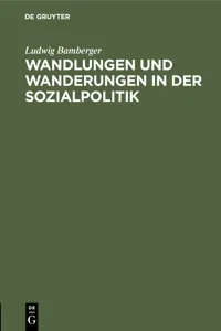 Wandlungen und Wanderungen in der Sozialpolitik_cover