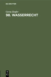 98. Wasserrecht_cover