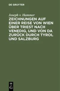 Zeichnungen auf einer Reise von Wien über Triest nach Venedig, und von da zurück durch Tyrol und Salzburg_cover