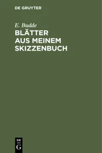 Blätter aus meinem Skizzenbuch_cover