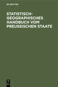 Statistisch-geographisches Handbuch vom Preußischen Staate_cover