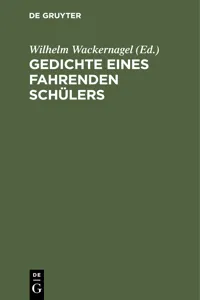 Gedichte eines fahrenden Schülers_cover