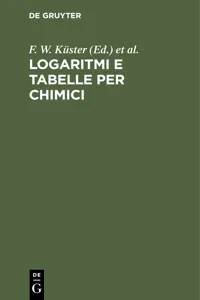 Logaritmi e Tabelle per Chimici_cover