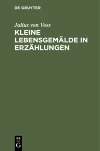 Kleine Lebensgemälde in Erzählungen_cover