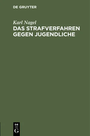 Das Strafverfahren gegen Jugendliche