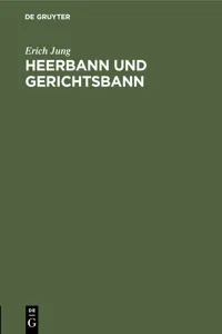 Heerbann und Gerichtsbann_cover