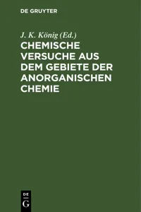 Chemische Versuche aus dem Gebiete der anorganischen Chemie_cover