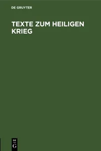 Texte zum Heiligen Krieg_cover