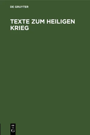 Texte zum Heiligen Krieg