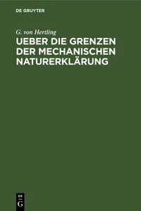 Ueber die Grenzen der mechanischen Naturerklärung_cover