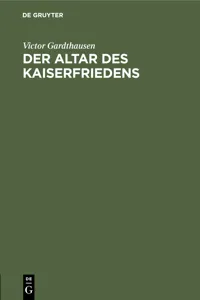 Der Altar des Kaiserfriedens_cover