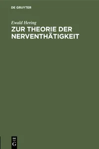 Zur Theorie der Nerventhätigkeit_cover