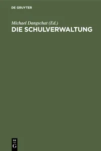 Die Schulverwaltung_cover