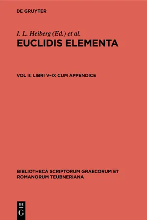 Libri V–IX cum appendice