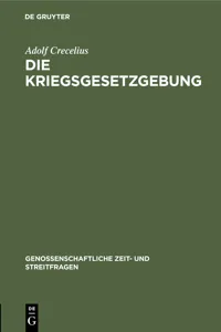 Die Kriegsgesetzgebung_cover